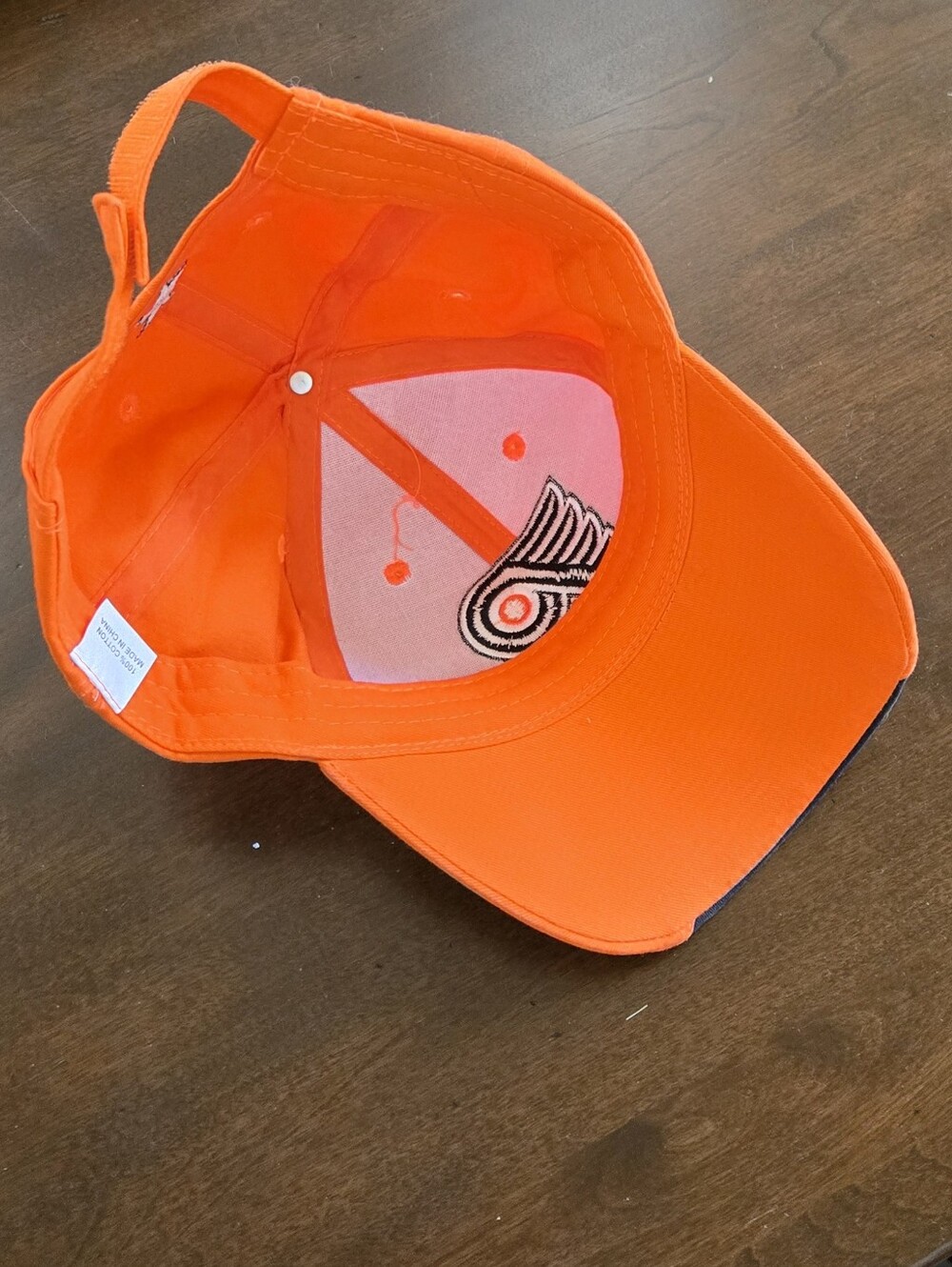 Zephyr Cup Winners Autographed Orange and Black Philadelphia Flyers Baseball Cap - Picture 3 of 3